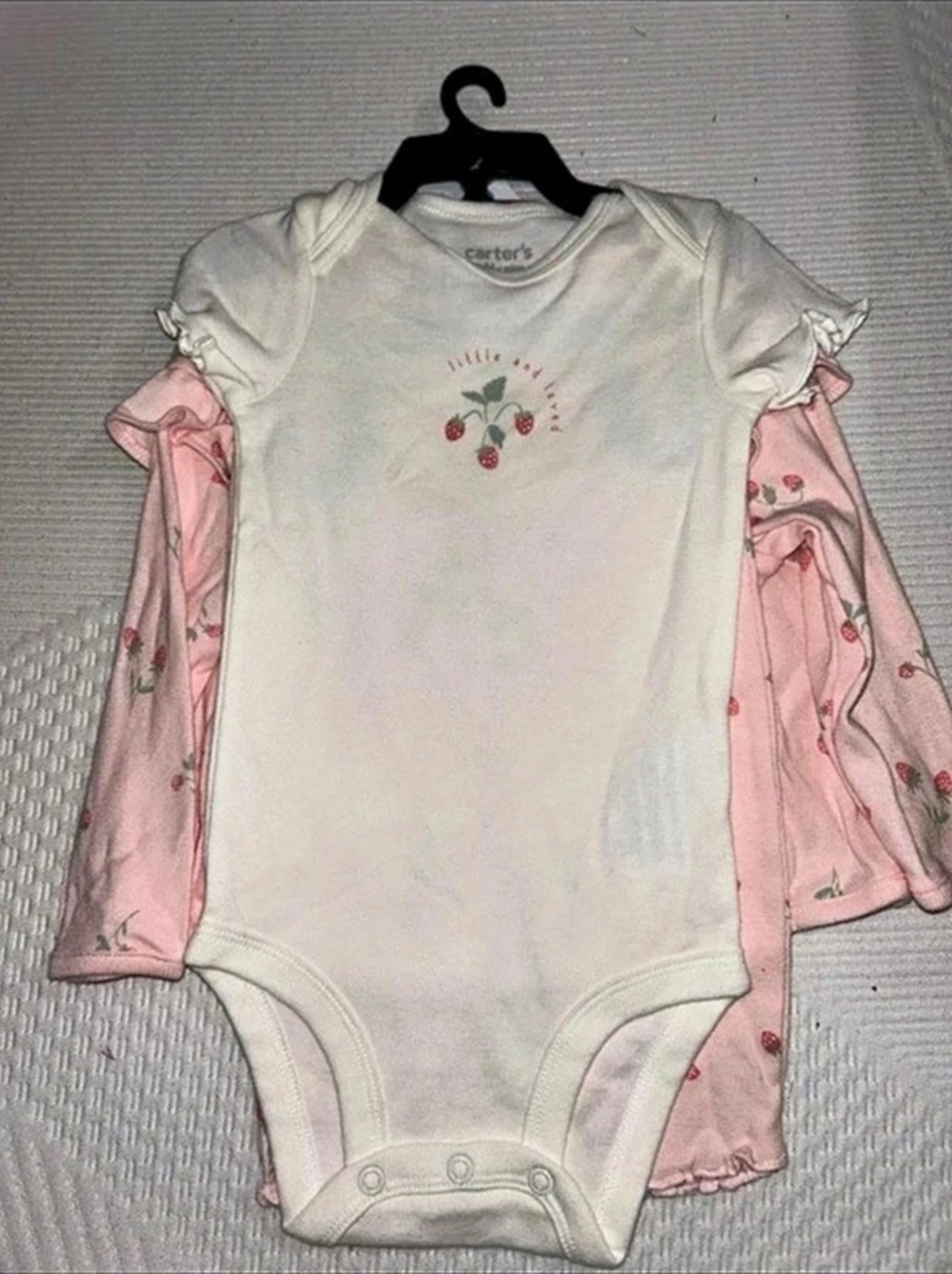 Carter's Pink Floral Baby Outfit Set New